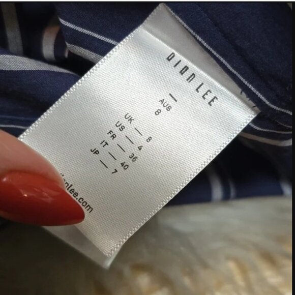 Striped Navy Women's Top - Picture 10 of 12